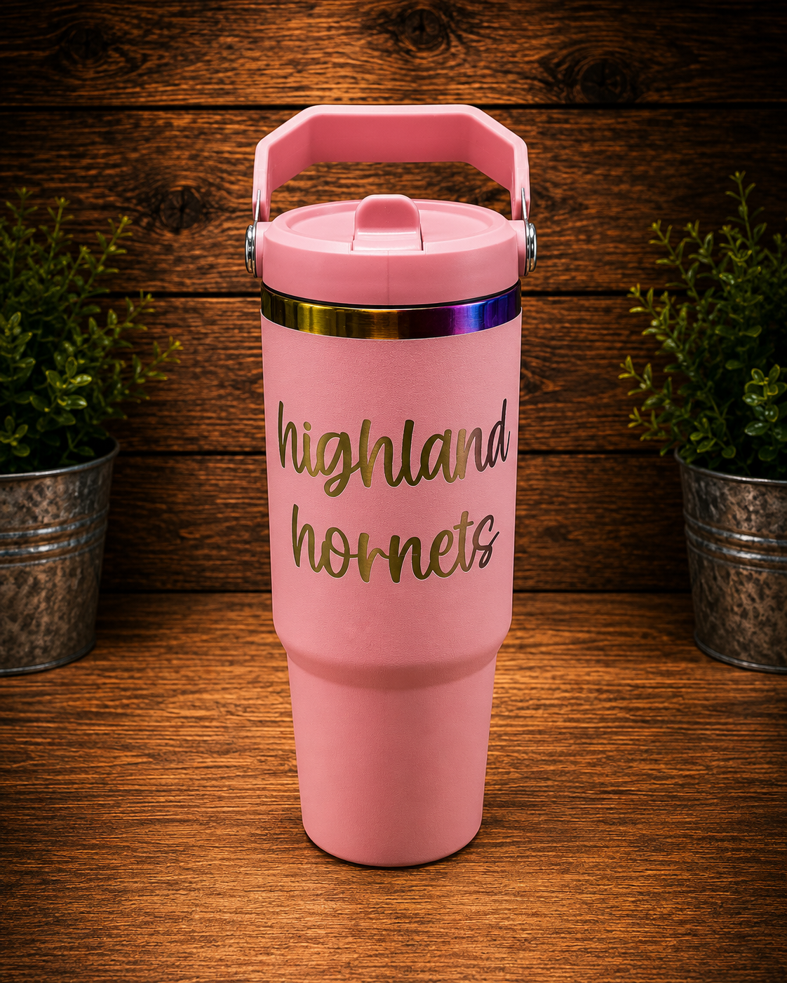 Highland Hornets Collection | 30 oz Laser Engraved Tumbler