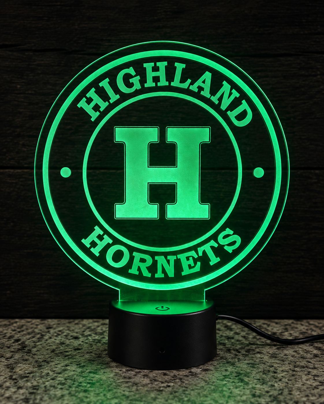 Highland Hornets Collection | LED Edge-Lit Acrylic Sign