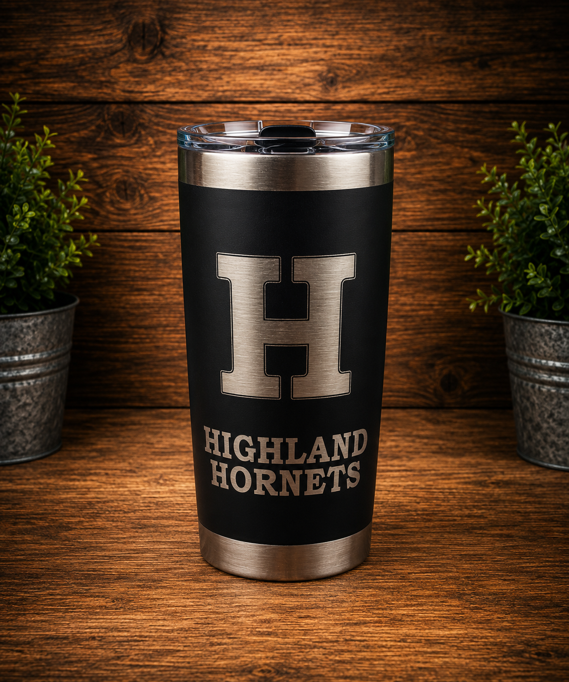 Highland Hornets Collection | 20 oz Laser Engraved Tumbler