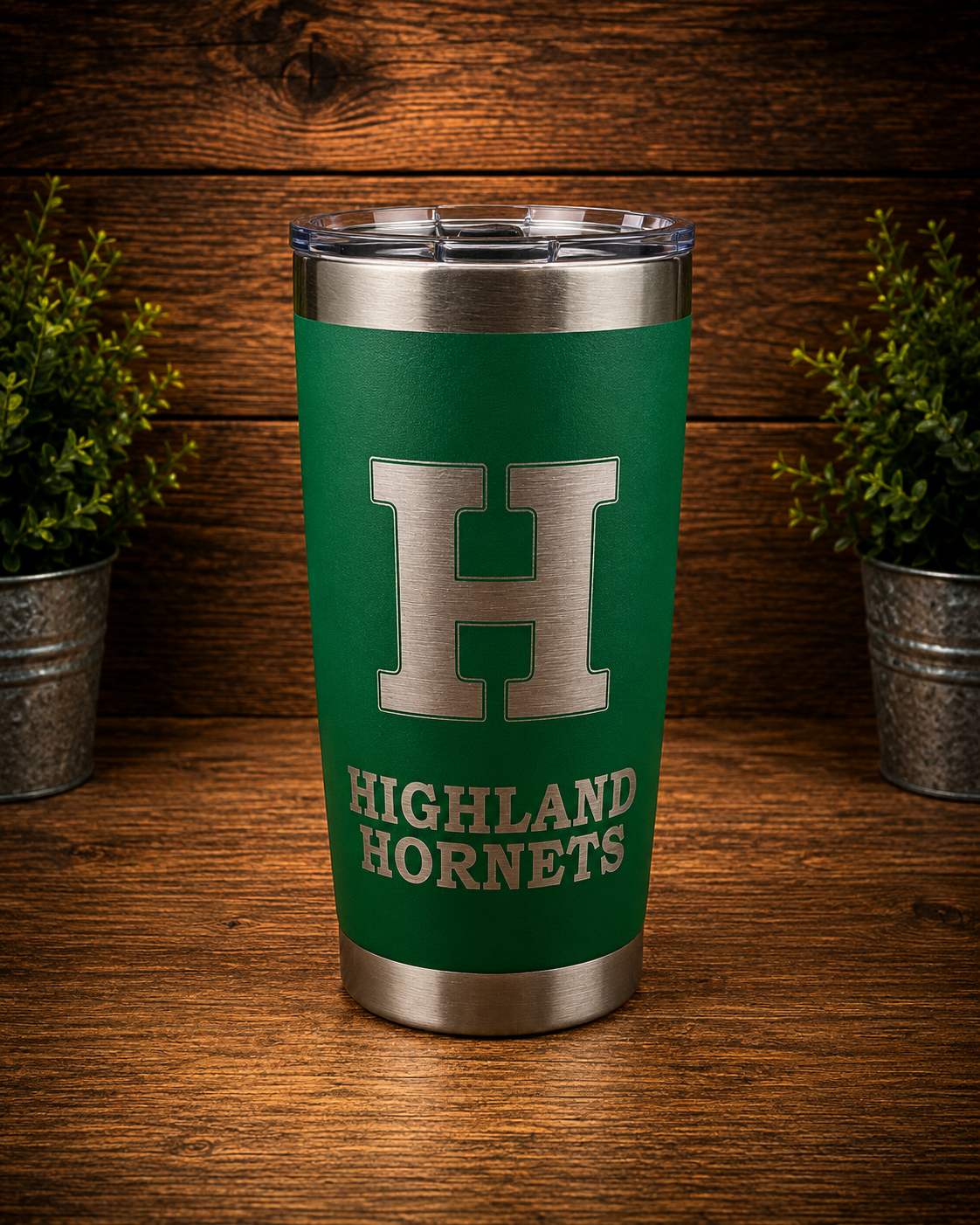 Highland Hornets Collection | 20 oz Laser Engraved Tumbler