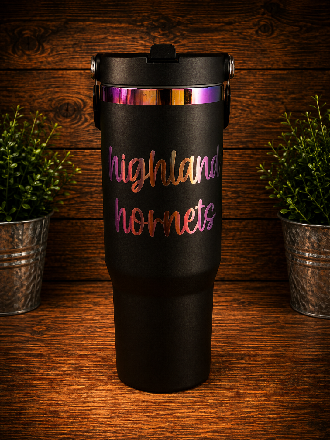 Highland Hornets Collection | 30 oz Laser Engraved Tumbler