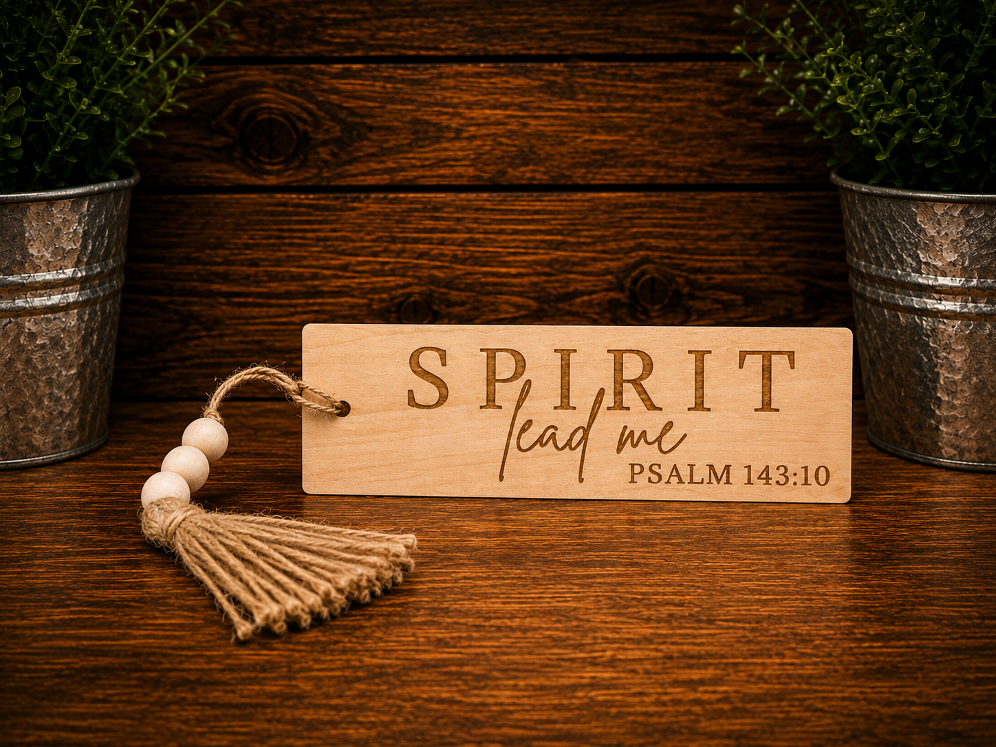 Christian Collection | Inspirational Christian Wood Bookmark – Laser Engraved