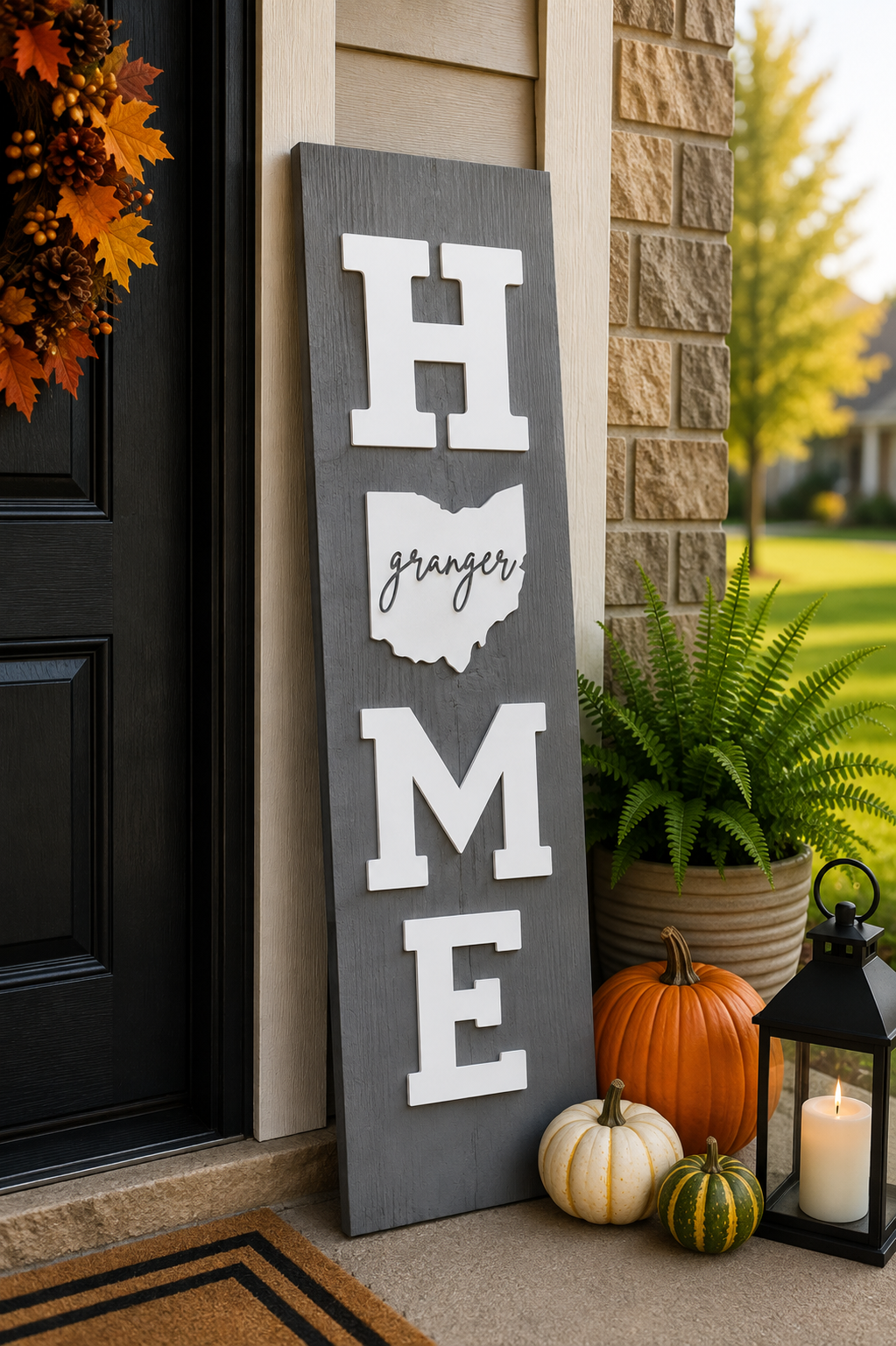 Granger Ohio HOME Porch Sign