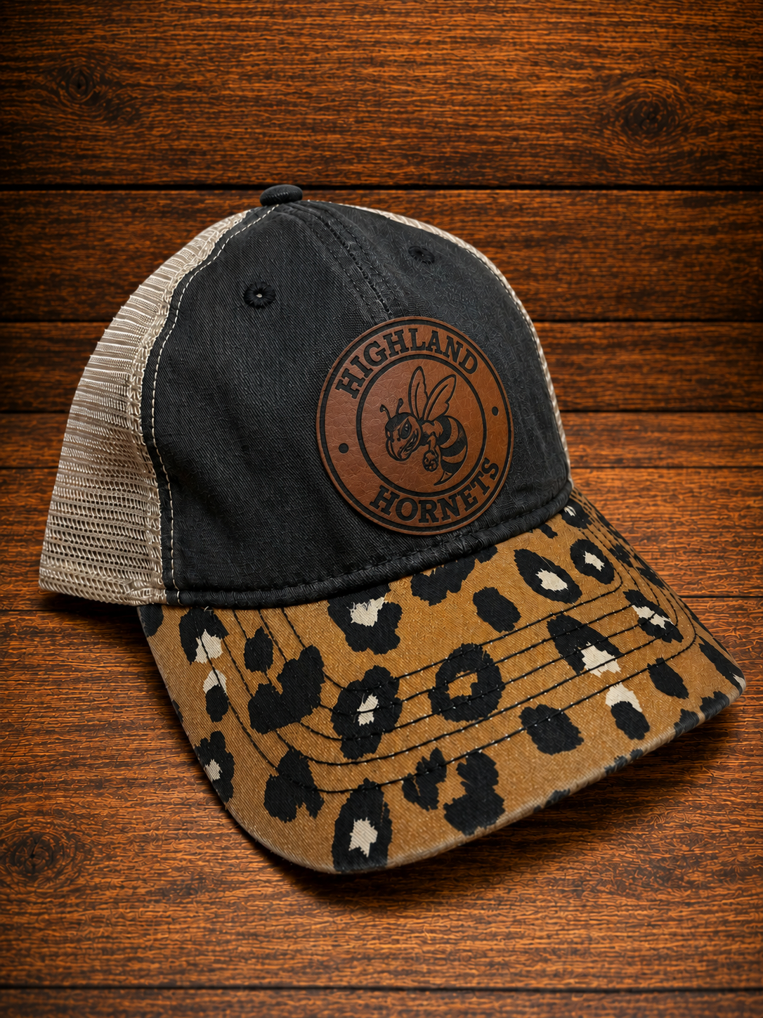 Highland Hornets Collection | Leather Patch Hat - Womens Highland "Hornet"