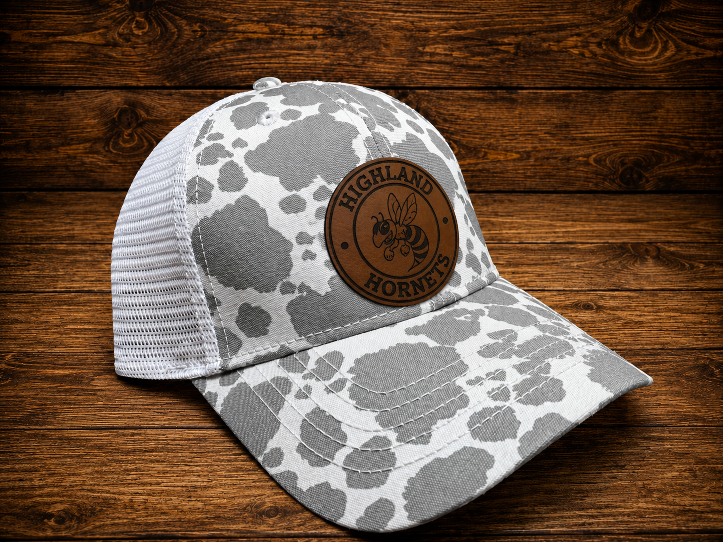 Highland Hornets Collection | Leather Patch Hat - Womens Highland "Hornet"