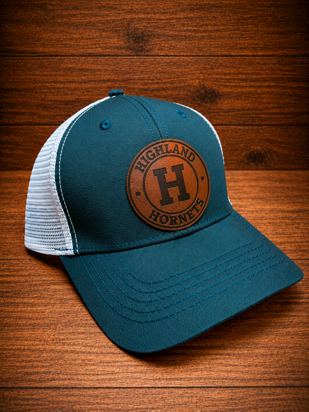 Highland Hornets Collection | Leather Patch Hat - Womens Highland "H"