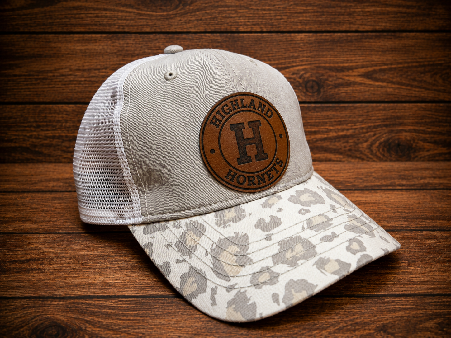 Highland Hornets Collection | Leather Patch Hat - Womens Highland "H"