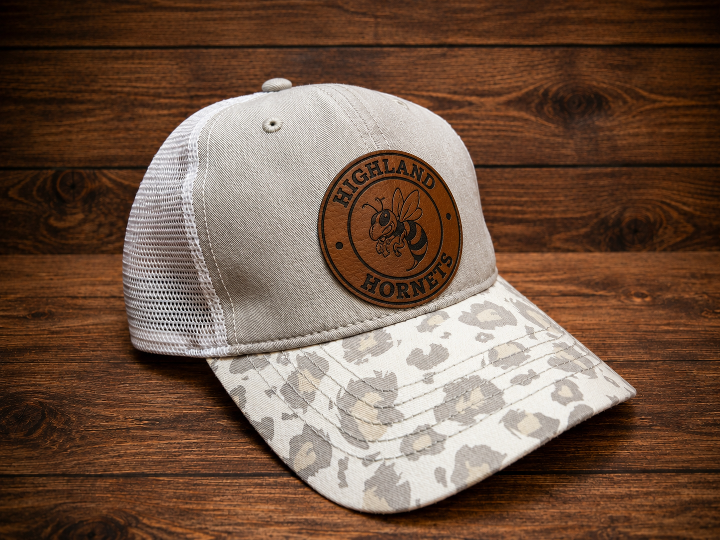 Highland Hornets Collection | Leather Patch Hat - Womens Highland "Hornet"