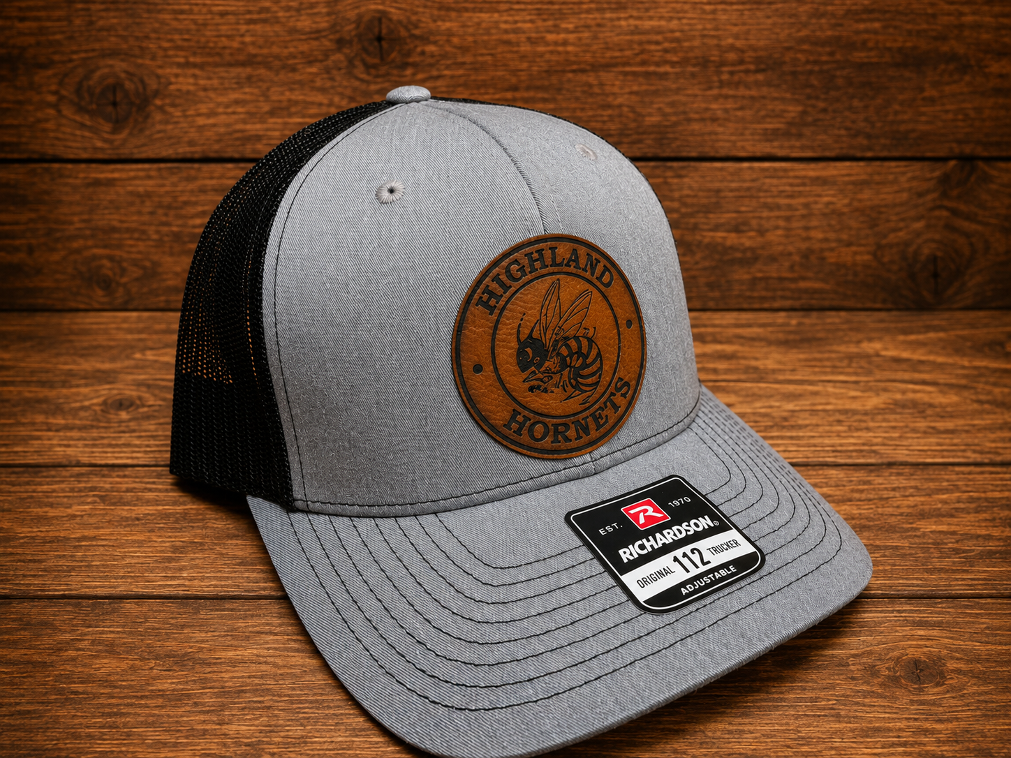 Highland Hornets Collection | Leather Patch Hat - Mens Highland "Hornet"